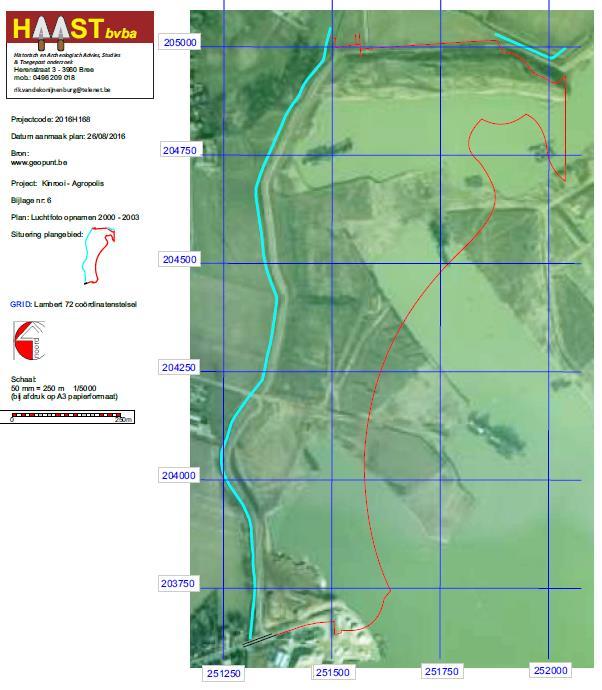 Afbeelding 2: Luchtfoto uit 2000 2003 HAAST bvba project