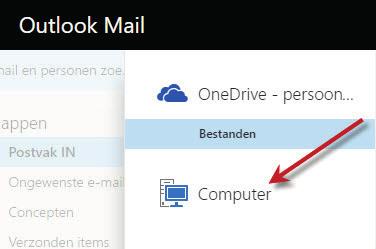 Een bijlage versturen In een e-mailbericht kun je ook bestanden toevoegen.