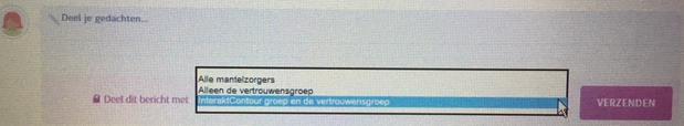 Waar moet u aan denken wanneer u via CarenZorgt een bericht stuurt aan de persoonlijk ondersteuner? - De persoonlijk ondersteuner/ casemanager geeft antwoord.