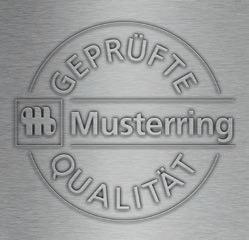 Verzekerde kwaliteit door de Musterring Meubel-Garantiepas.