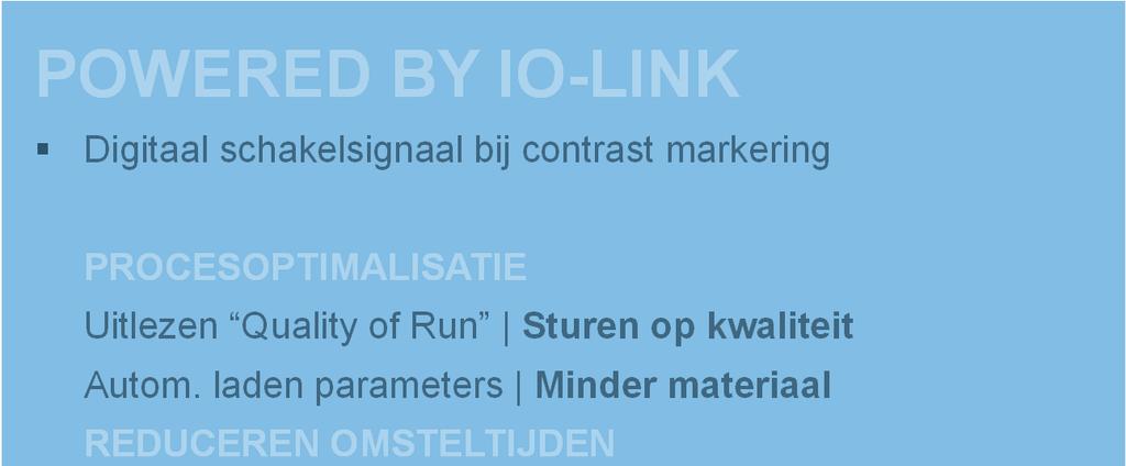 markeringen TRADITIONEEL ZONDER IO-LINK Digitaal schakelsignaal contrast markering POWERED