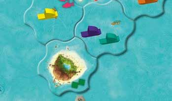 1) ZEILEN (Oceaan) Om te zeilen, betaalt de speler 1 tot 3 Vatu en verplaatst hij zijn Zeilboot evenveel Oceaantegels in een richting naar keuze.