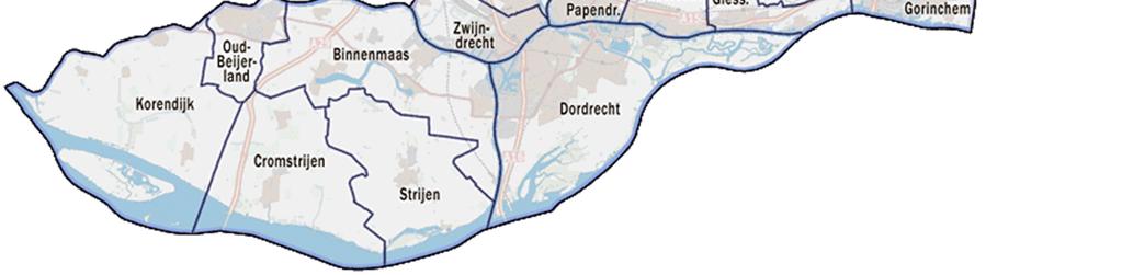 De 17 gemeenten in Zuid-Holland Zuid De vijf gemeenten nemen ook deel aan de Landschapstafels Duurzame Landbouw en Haringvliet.