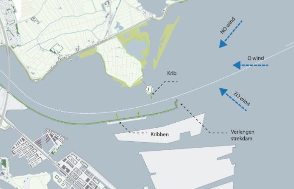 Porsius: Afvangen van golven op het Buiten-IJ Het alternatief dat Dhr. Porsius in juni 2017 heeft ingediend gaat uit van het principe dat het probleem wordt aangepakt bij de bron.