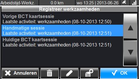 Hierin kunt u de begintijd en eindtijd van uw nieuwe kaartsessie invoeren. Als u dit heeft gedaan drukt u op de knop OK.