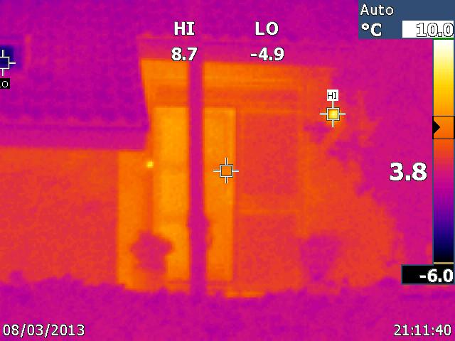 Voordeur laat warmte door