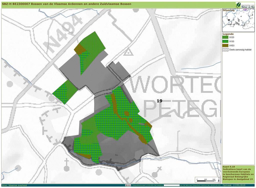 Bouvelobos Het Bouvelobos bestaat momenteel uit twee kleine boskernen in het noorden en één grotere boskern in het zuiden.