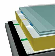 Een meerlaagssysteem Triflex BIS systeem, Aquapanel variant 2 De belangrijkste eigenschappen van het Triflex BIS systeem, Aquapanel variant 2 op een rij: Zeer goede isolatie Lastverdeling over het