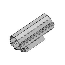 (armbevestiging links of rechts) voor ronde buizen diameter 84 Artikelnummer: V-MCS51ZBUISBKLAP