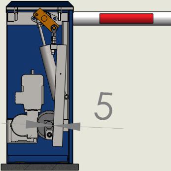 Span de ketting op met de spanbouten. 8. Draai de vier moeren aan de onderkant van de motorplaat stevig vast. 4.8. Afregelen van de slipkoppeling 1.