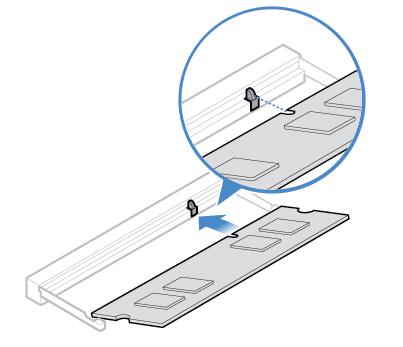 Geheugenmodule installeren Figuur 58.