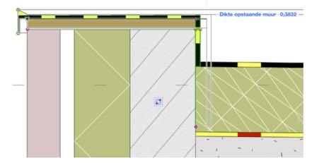 Pleisterlaag) Positie/opbouw/Verdieping Surface override (meting