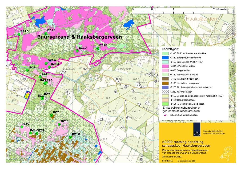 De nadruk van de beoordeling komt na het beoordelen van Witteveen, Boddenbroek en Teeselinkven op het Buurserzand & Haaksbergerveen te liggen.