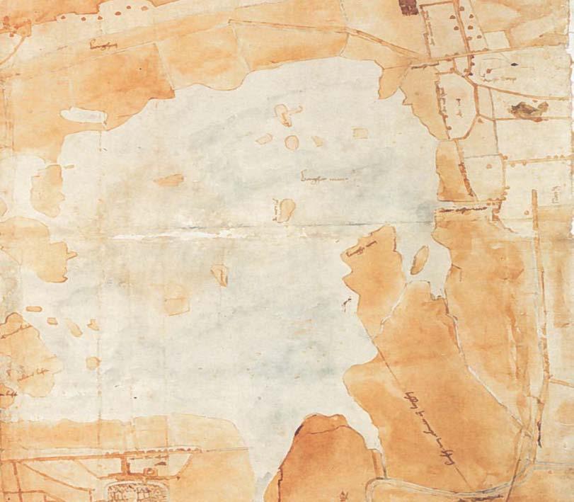 Archeologisch bureauonderzoek militair vliegveld Bergen 23 Afbeelding 8. Kaart uit ca. 1540 van Meeuws.
