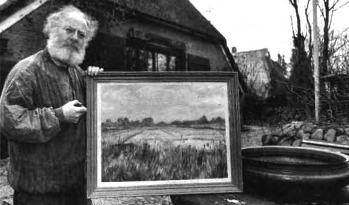 VERVALSINGEN SCHILDERIJEN GRONINGER PLOEG PERSPUBLICATIES 1994 Cor van Loenen met een van de omstreden Altink-doeken.