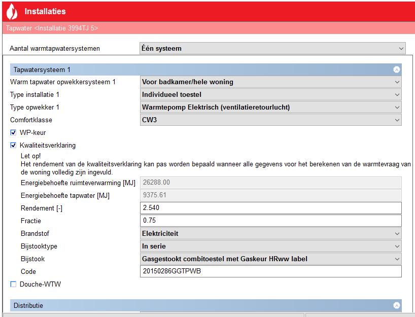 Type opwekker voor de Ecolution is Individueel toestel en Warmtepomp Elektrisch (ventilatieretourlucht) met een Comfortklasse van CW3.