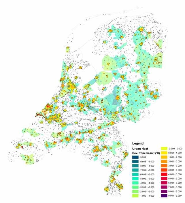 Klimaateffecten - temperatuur Gemodelleerde