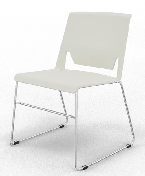 HAWORTH VERY - seminar stoel comforto very 6240 - stapelbaar - slede onderstel op glijders -