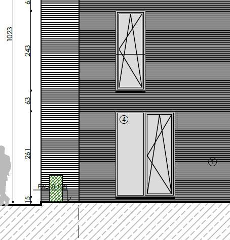 25 3.15 Niet in het brandweerverslag De basisregel bij uitwendige brandoverslag is dat de afstand tussen 2 gevelopeningen horizontaal 1 meter is.