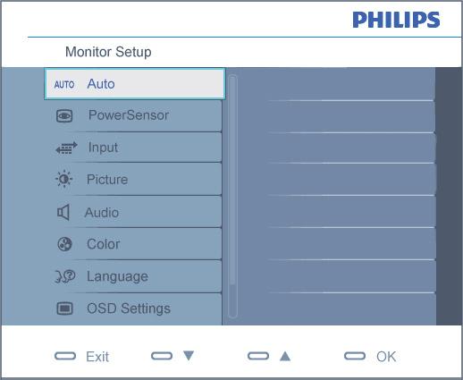 Beschrijving van On-Screen Display Wat is een OSD (On Screen Display)? OSD (On-Screen Display) is een functie in alle Philips beeldschermen.