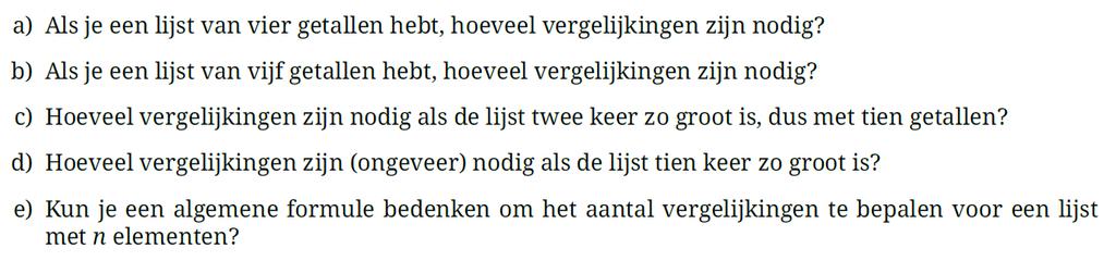 Sorteren in het lesmateriaal 1) Verwisselplan toepassen met getallen en met strings 2) Lijst omkeren (hergebruik van eigen