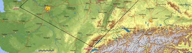 Na Bronkow ging het traject op het tweede been naar Montricher bij het meer van Geneve, aan de voet van de Jura en vervolgens via Falaise in noordwest-frankrijk op de grens van Normandië,