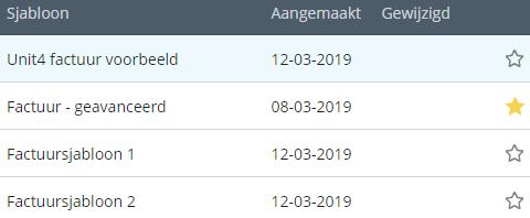 3 Exporteren van een sjabloonbestand Als je met 'Inrichting Sjablonen' en na de keuze voor de sjabloonsoort in het overzichtsscherm komt,