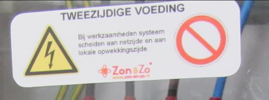 etc; Plaats waarschuwingsbordjes op