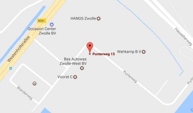 Algemene gegevens Adresgegevens Punterweg 17 (unit 2) 8042 PB Zwolle Oppervlakte Totaal ca. 300 m² Showroom ca. 80 m² (begane grond) Bedrijfsruimte ca. 70 m² (begane grond) Kantoorruimte ca.