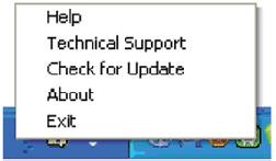 Op een niet-ondersteund scherm dat DDC/CI-compatibel is, ziet u alleen de tabbladen Help en Options (Opties).
