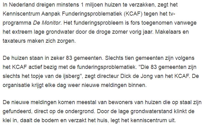 VVD Woensdrecht wil graag door met dit onderwerp. Funderingsschade betekent veel schade voor eigenaren.