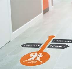 VLOERSTICKER Garantie binnen Zelfklevende stickers voor vloeren Folie+laminaat: 3M Asfaltfolie Folie: Dot vloerfolie 3M
