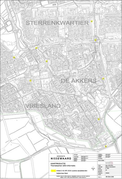 Bijlage 3, genoemd in artikel 1, onder c: Locaties