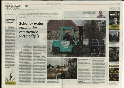 de Schoon Water inspanningen richting een groot