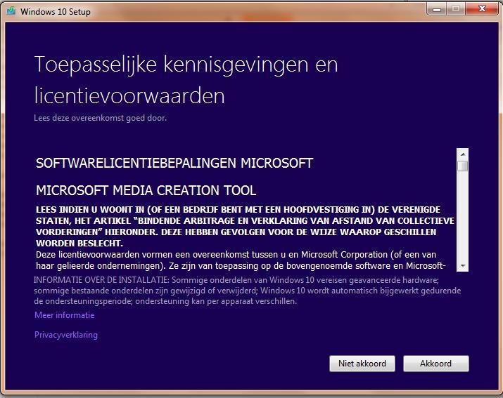 Installatie Media Creation Tool Na het downloaden van het bestand vindt u het bestand Media Creation Tool 1809 in de map downloads.