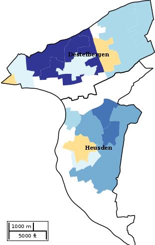 Kaartvisualisatie welvaartsindex per statistische sector (wijk) voor Welvaartsindex*... 59 60 69 70 79 80 89 90 99 100 109 110 119 120 129 130 139 140.