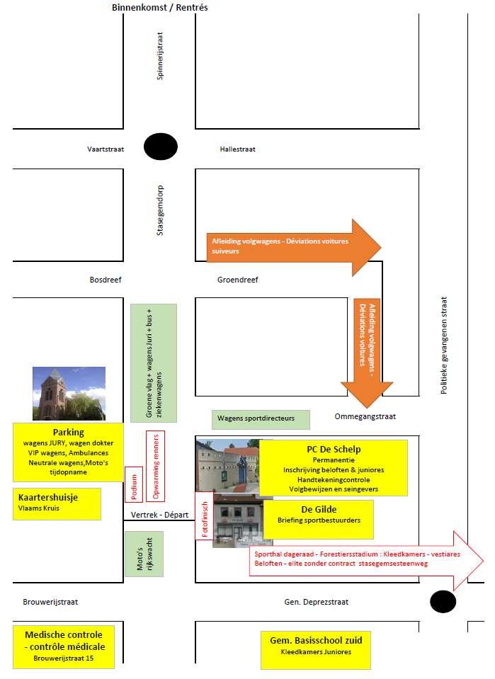 PLAN START EN AANKOMST PLAN DÉPART