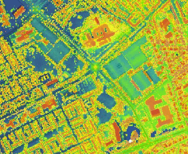 hoogtebestand Nederland tussen 8,5 m+ NAP aan de zuidzijde tot 7,5 m+nap aan de noordwestzijde.