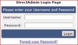 DirectAdmin is een veelal gebruikt webhosting-configureerprogramma. Wij gebruiken in onderstaande procedure DirectAdmin als voorbeeld.