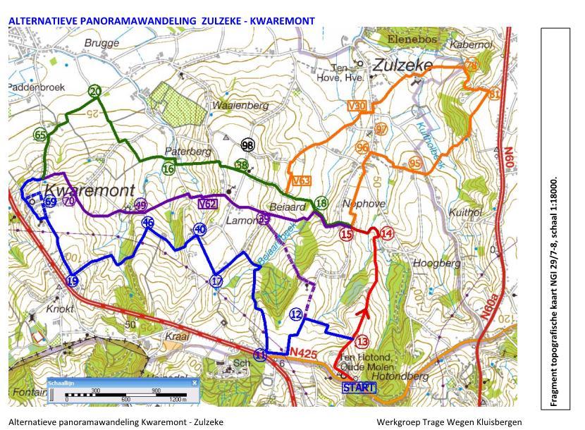 57/76 BE01102600511 7.2.4.3 Wensbeeld voor het voetgangersnetwerk De zone 50- en 30-gebieden worden beschouwd als verblijfsgebieden voor voetgangers.