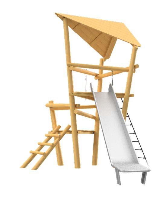 NEN-EN 1176-1:2017 Algemeen (5/5) Openingen in een balustrade bij een platform tussen 1000mm en 2000mm, naar een steil speelelement dienen handsteunen te hebben