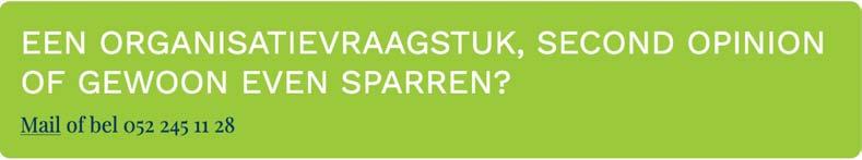 Hoe smeden we de organisatie, het leiderschap en de cultuur, tot een sterk en succesvol geheel?