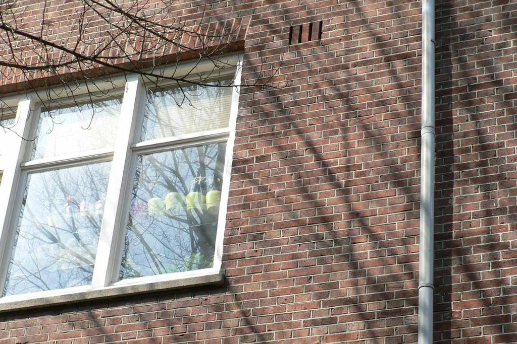 Deze kunnen namelijk via de ventilatieroosters op de schoorstenen en grenzend aan alle