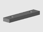 4211 446-090 Alu plafondsteun Bella 200 mm onbewerkt 4211 426-000 RVS klemstrip voor muur- en