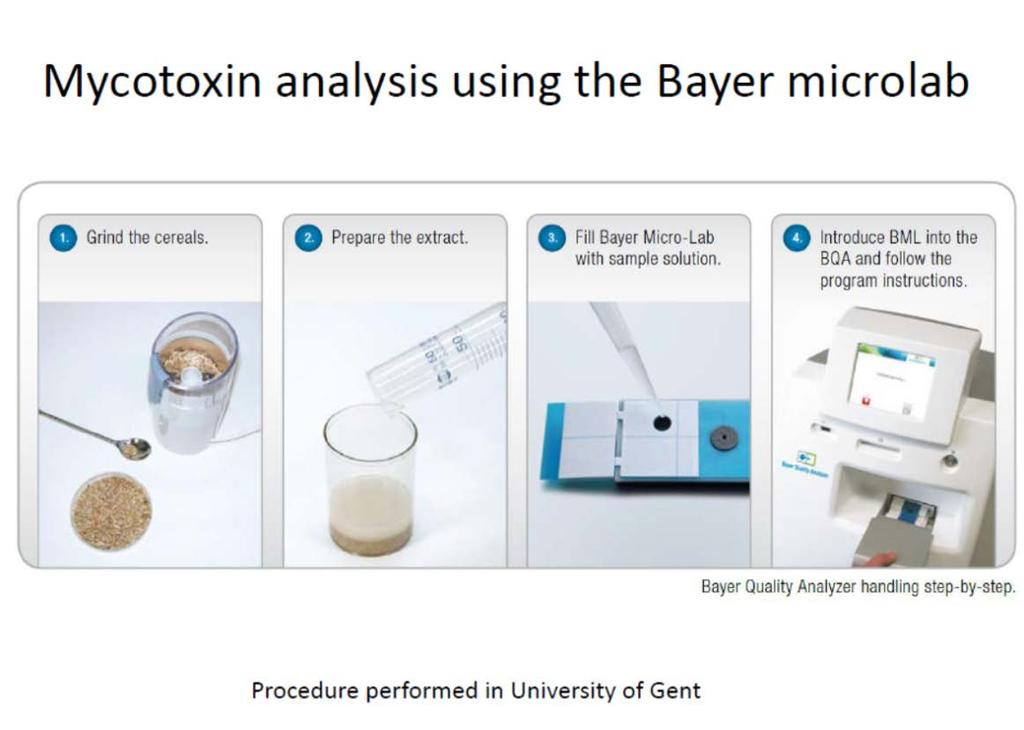 Mycotoxines Toxines gevormd door schimmels ->