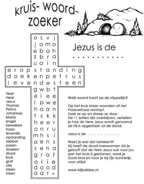 Hallo jongens en meisjes, De puzzel en de kleurplaat van het vorige kerkblad gingen over de gelijkenis van de verloren zoon.