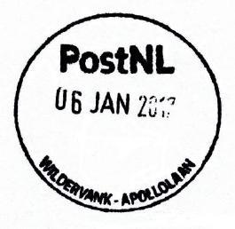 Het stempel werd in januari 2017