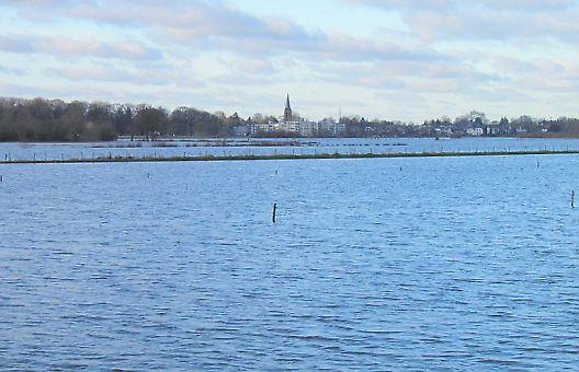 na klimaatverandering op hoogwater op de Gelderse IJssel