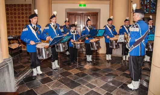 In onze eigen Polfermolen speelden we in het donker met een projectiescherm waarop synchroon aan onze muziek