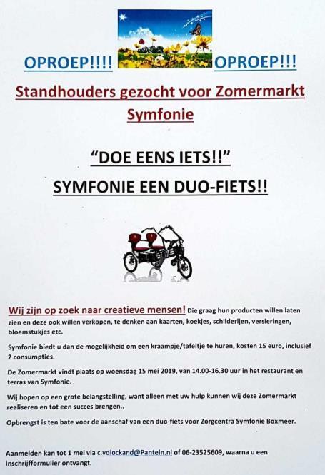 Standhouders gezocht